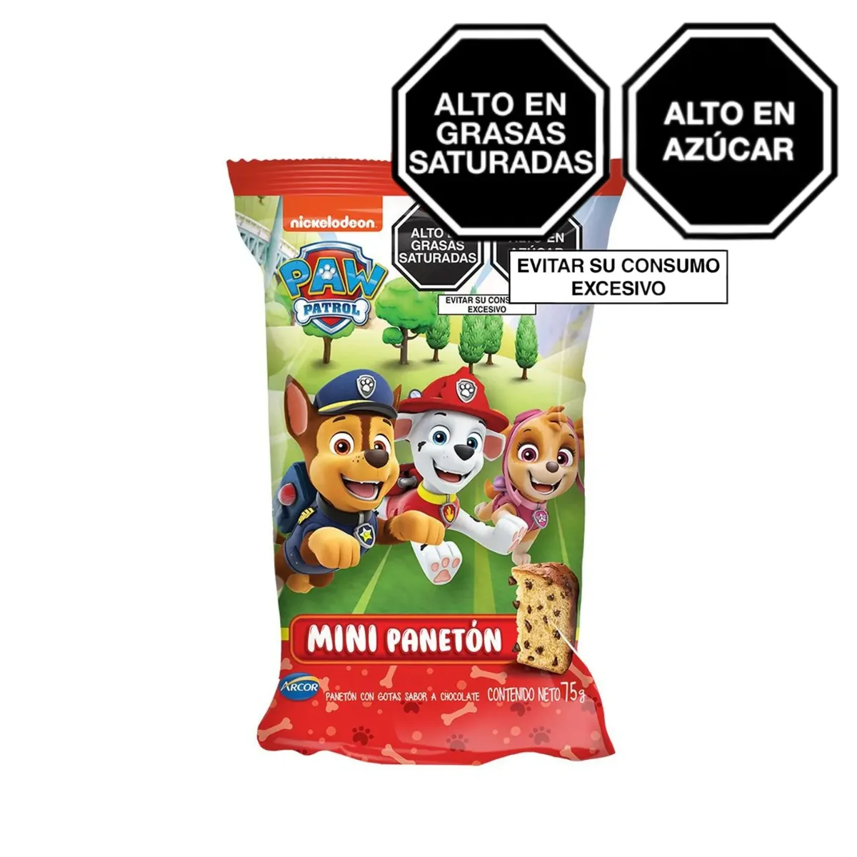 PAW PATROL - Mini Panetón Paw Patrol Bolsa 75 g