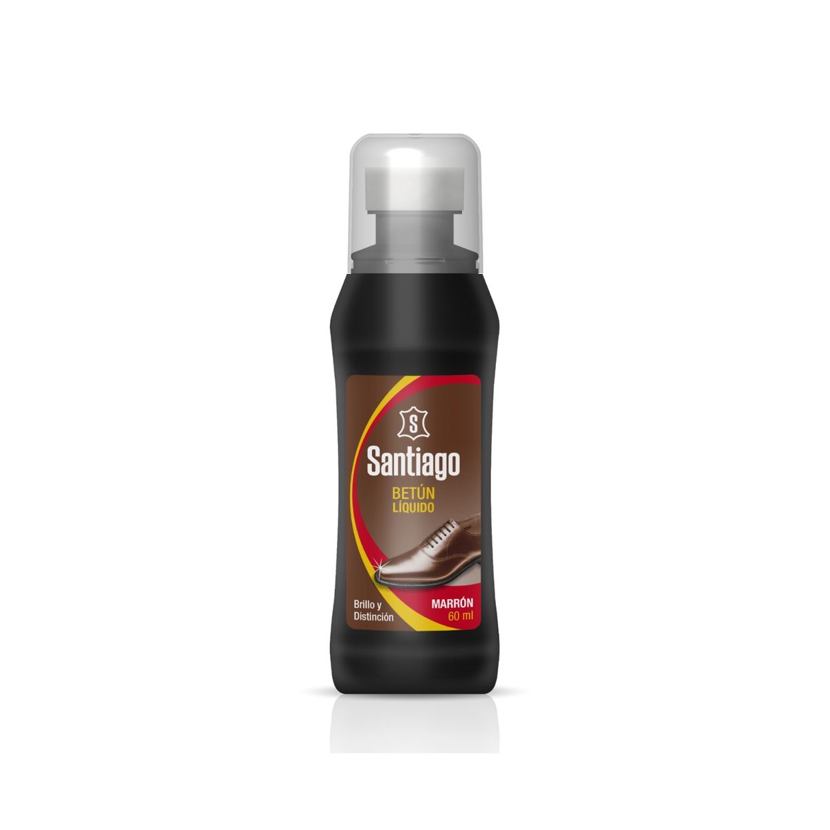 SANTIAGO - Betún Líquido Santiago Marrón Envase 60 mL