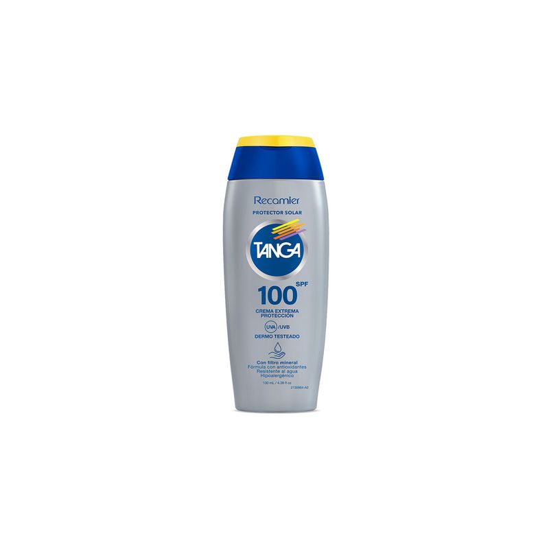 TANGA - Protector Solar Tanga Crema SPF100 Envase 130 mL