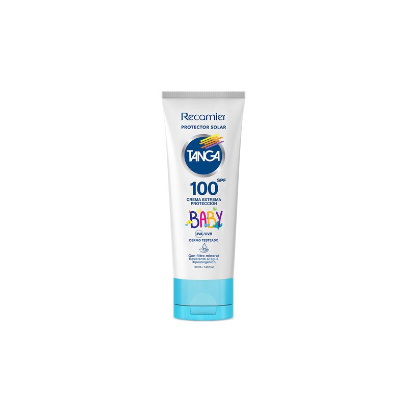 TANGA - Protector Solar Tanga Baby Crema SPF100 Envase 120 mL