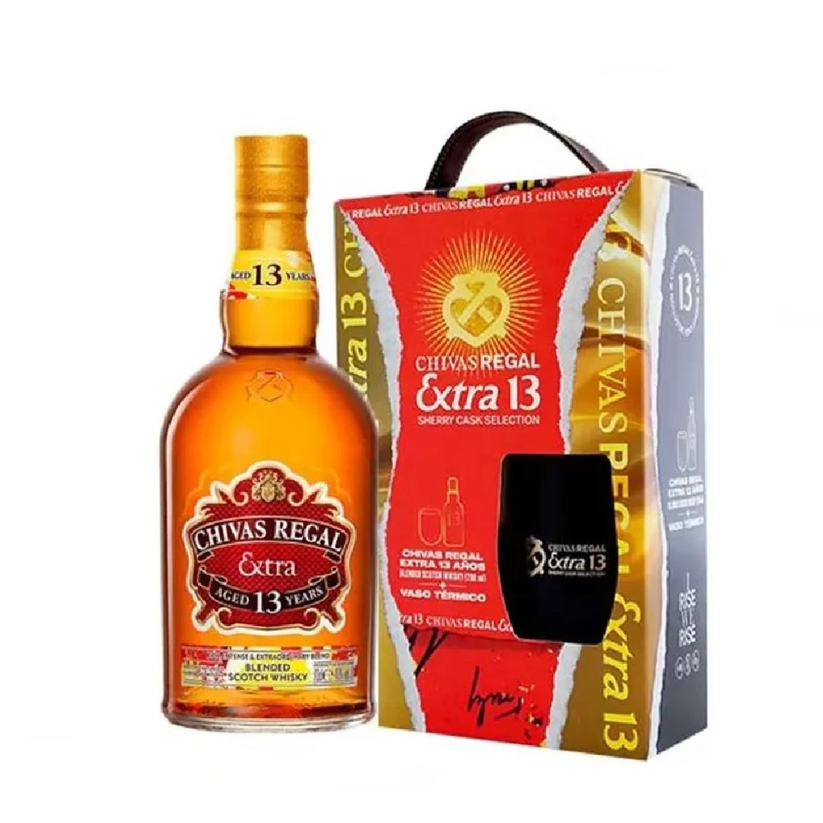CHIVAS - Whisky Chivas Regal Extra 13 Años 700 mL + Vaso Térmico