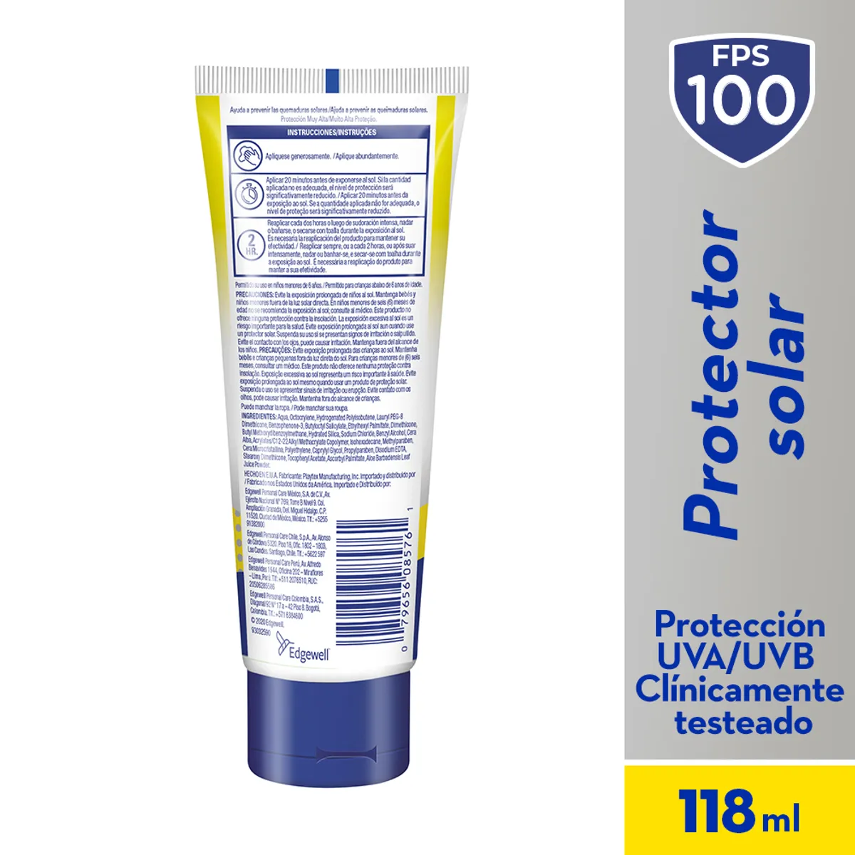 BANANA BOAT - Protector Solar Banana Boat Advanced Pro Kids FPS100 Envase 118 mL