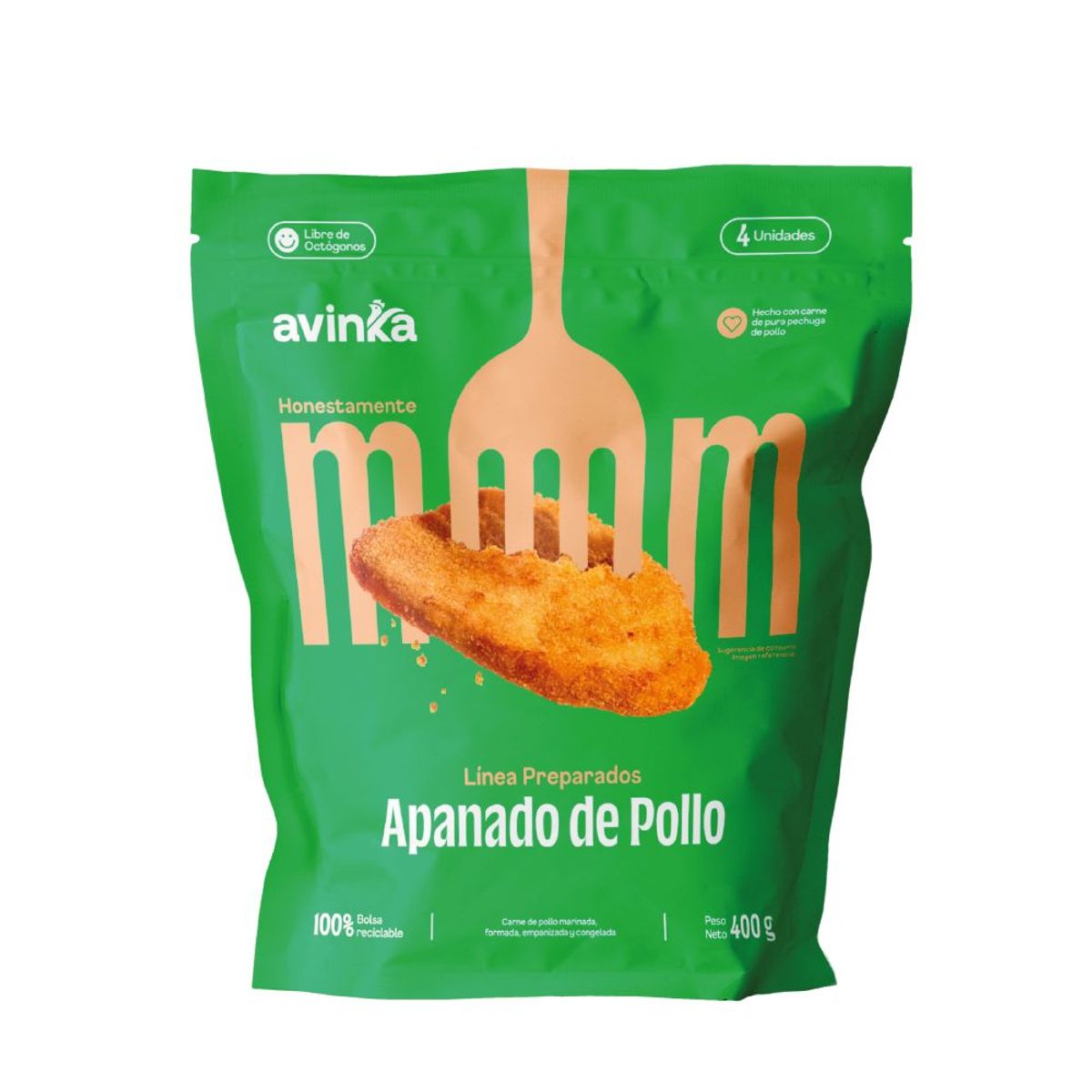 AVINKA - Apanado de Pollo Avinka Bolsa 4 Und