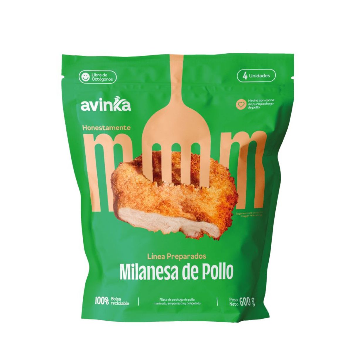 AVINKA - Milanesa de Pollo Avinka Doypack 4 Und