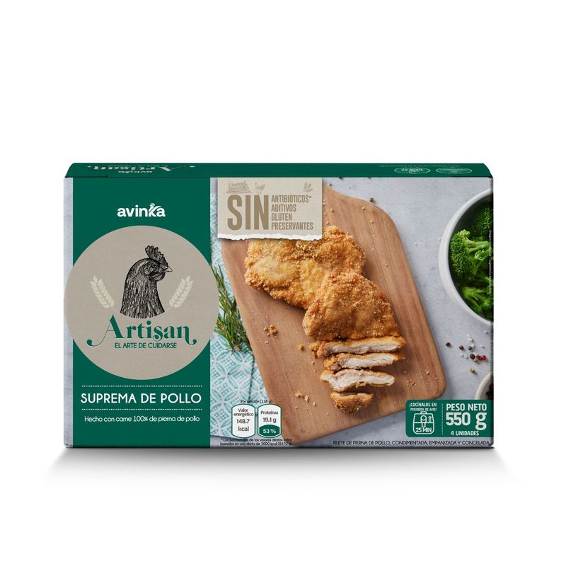SUPER RANCHERAS - SUPREMA DE POLLO AVINKA X 600G 4UN