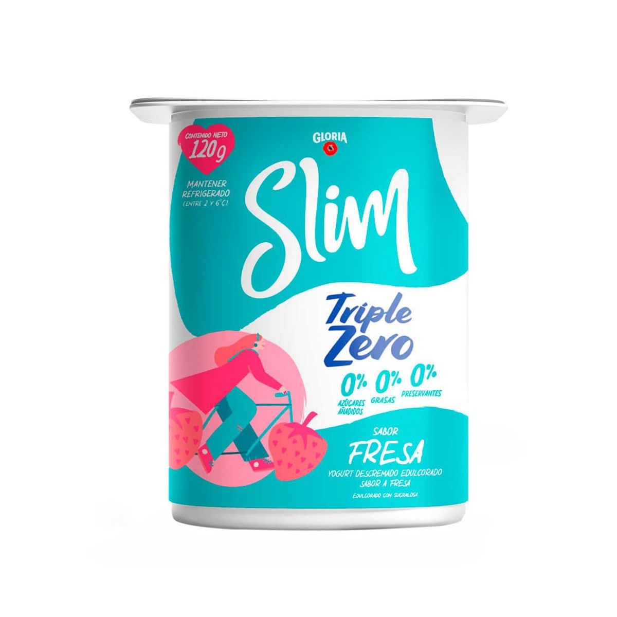 GLORIA - Yogurt Gloria Slim Fresa Envase 120 g