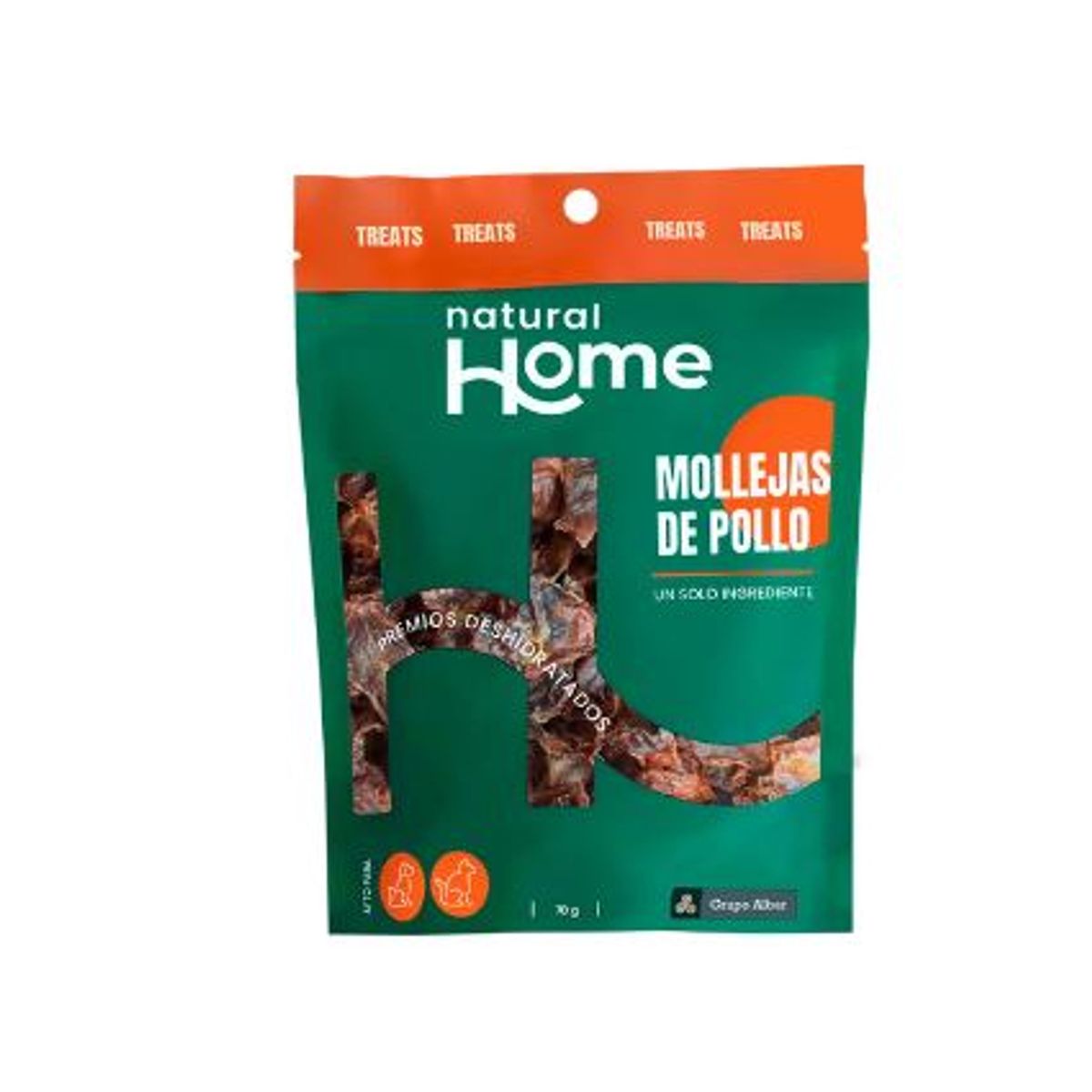 NATURAL HOME - Snack para Mascotas Natural Home Mollejas de Pollo Doypack 100 g