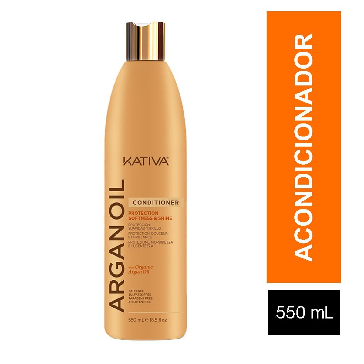 KATIVA - Acondicionador Kativa Argán Oil Botella 550 mL