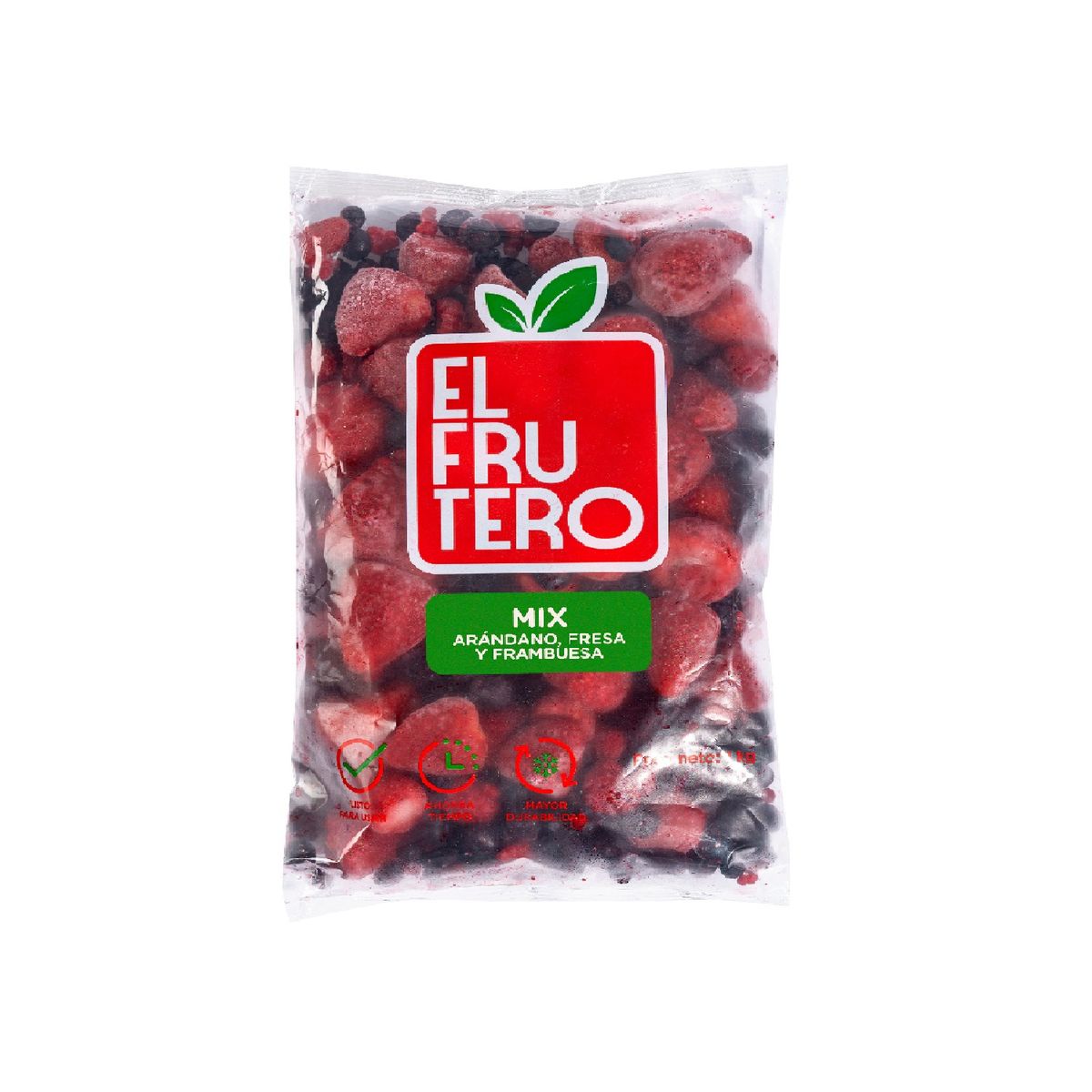 EL FRUTERO - Mix de Fresa Arándano y Frambuesa El Frutero Bolsa 1 Kg
