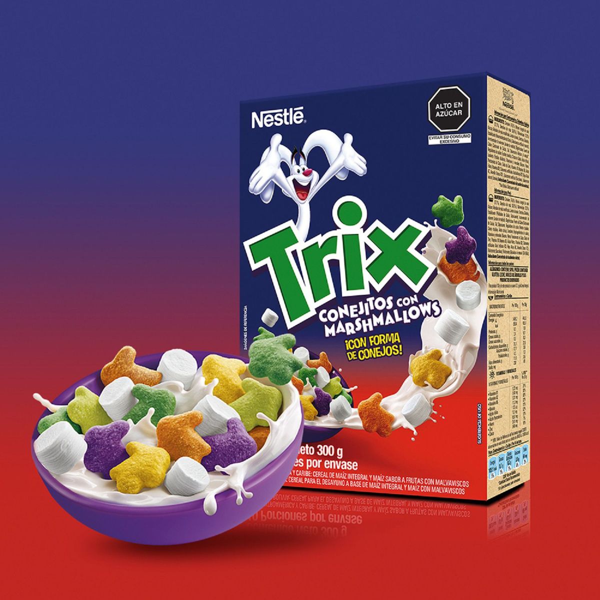 NESTLE - Cereal Trix Conejitos C/Marshmallows Caja 300 g