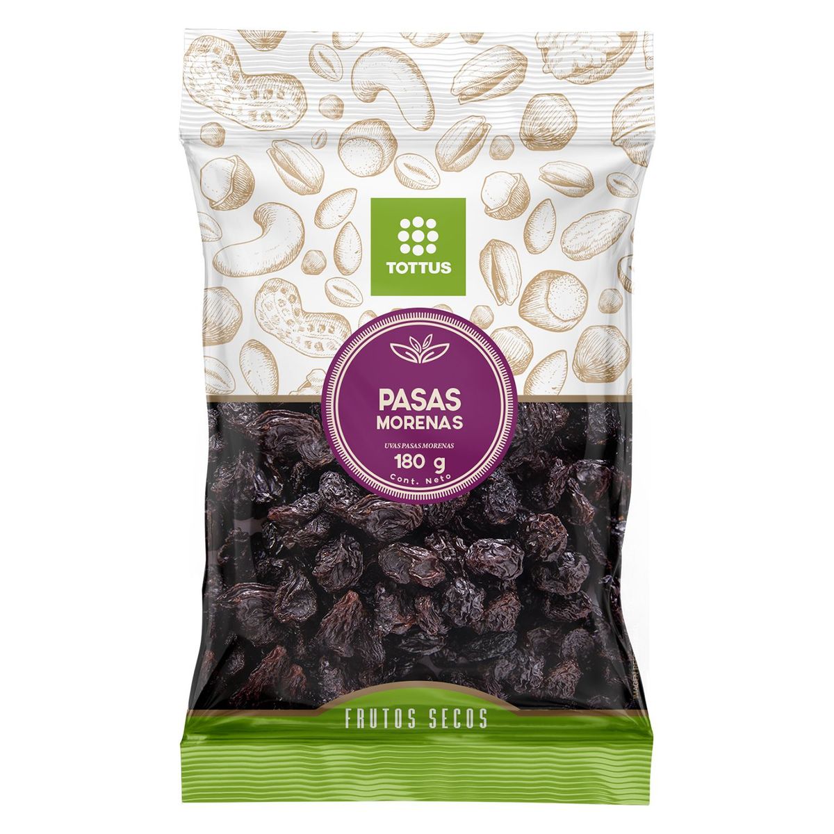 TOTTUS - Pasas Morenas Tottus Empaque 150 g