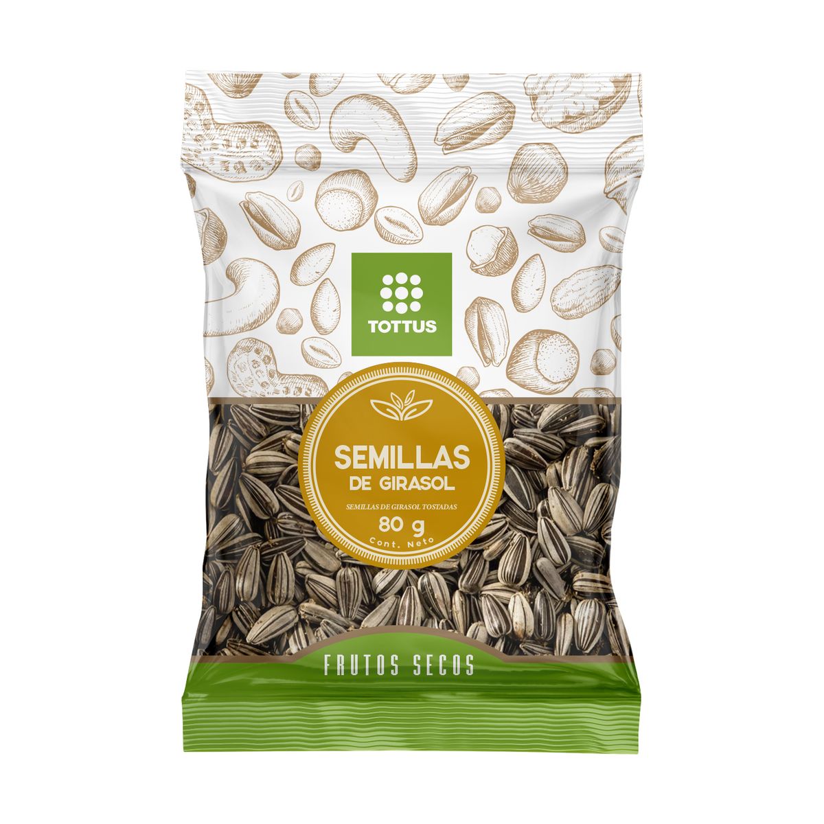 TOTTUS - Semilla de Girasol Tottus Empaque 80 g