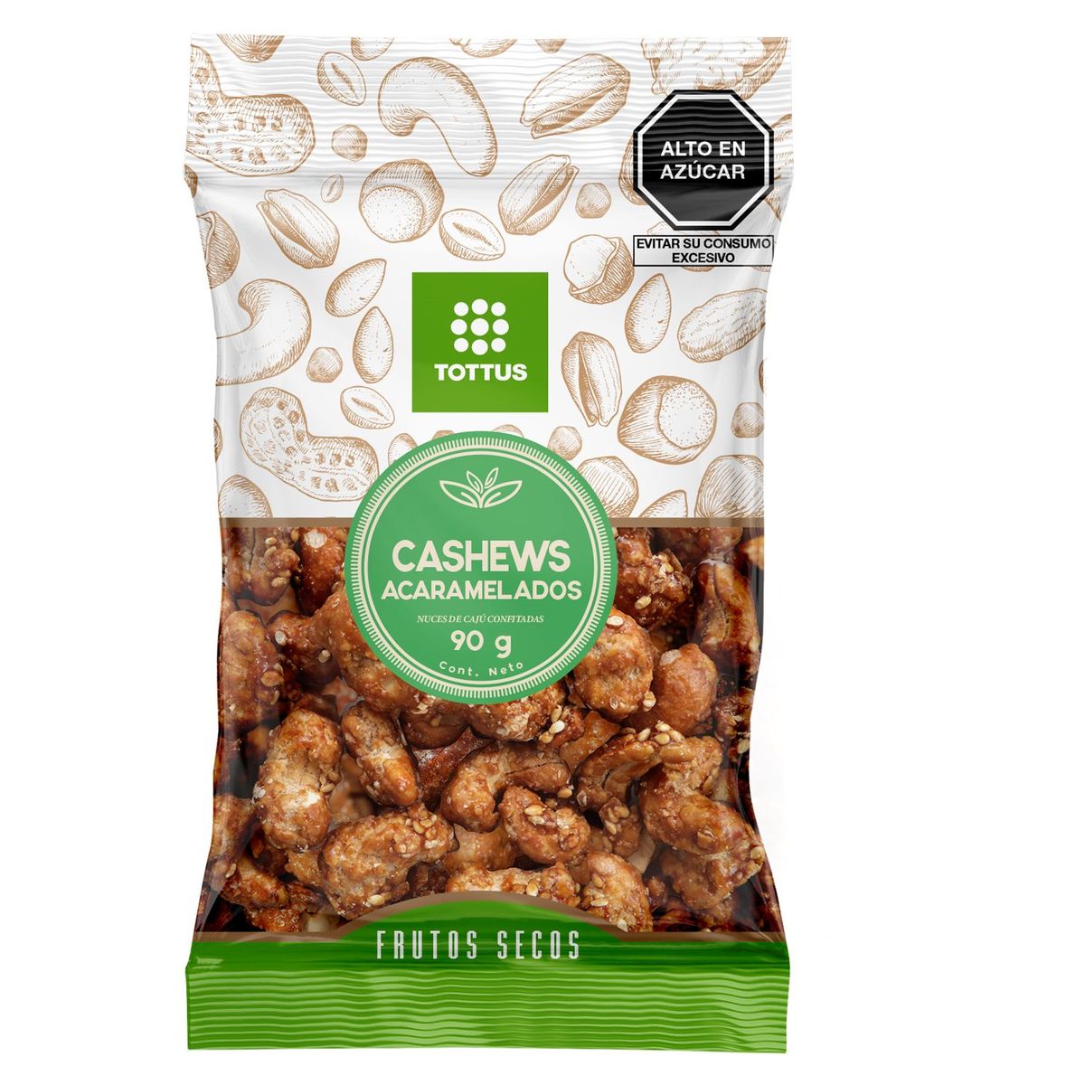 TOTTUS - Cashews Acaramelados Tottus Empaque 90 g