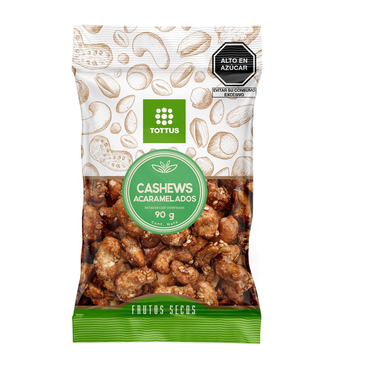 TOTTUS - Cashews Acaramelados Tottus Empaque 90 g