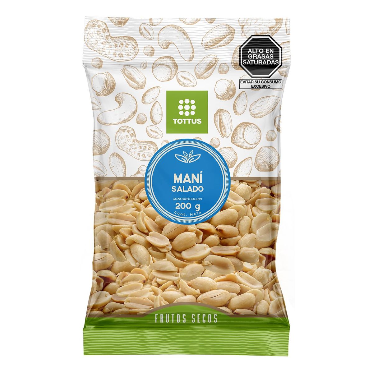 TOTTUS - Maní Salado Tottus Empaque 200 g