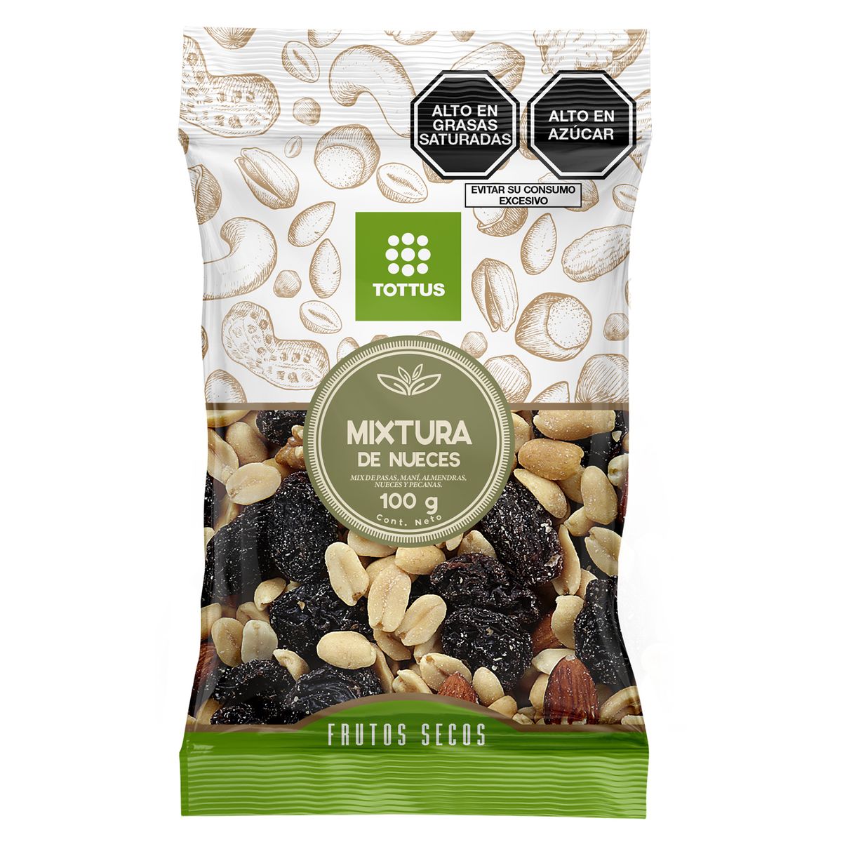 TOTTUS - Mixtura De Nueces Tottus 100gr