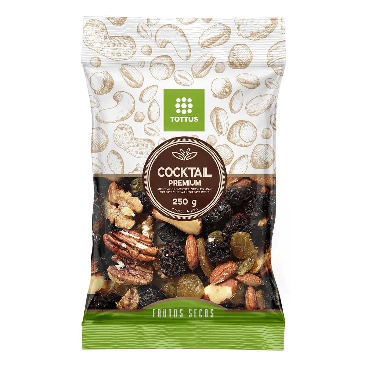 TOTTUS - Cocktail Premium Tottus Empaque 250 g