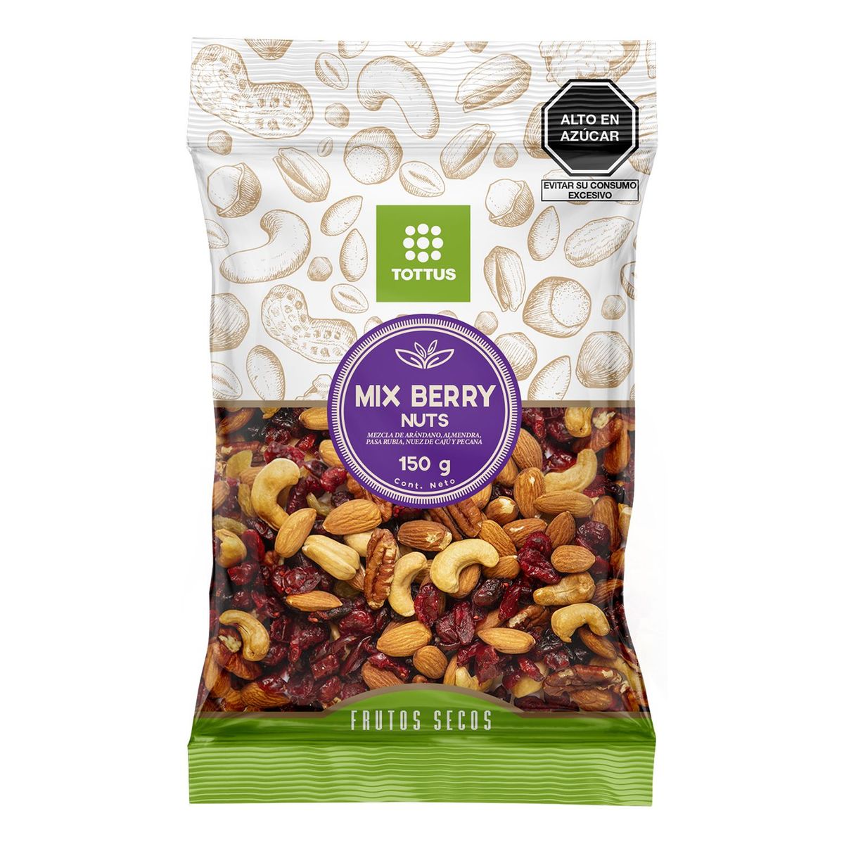 TOTTUS - Mi Berry Nuts Tottus Empaque 150 g