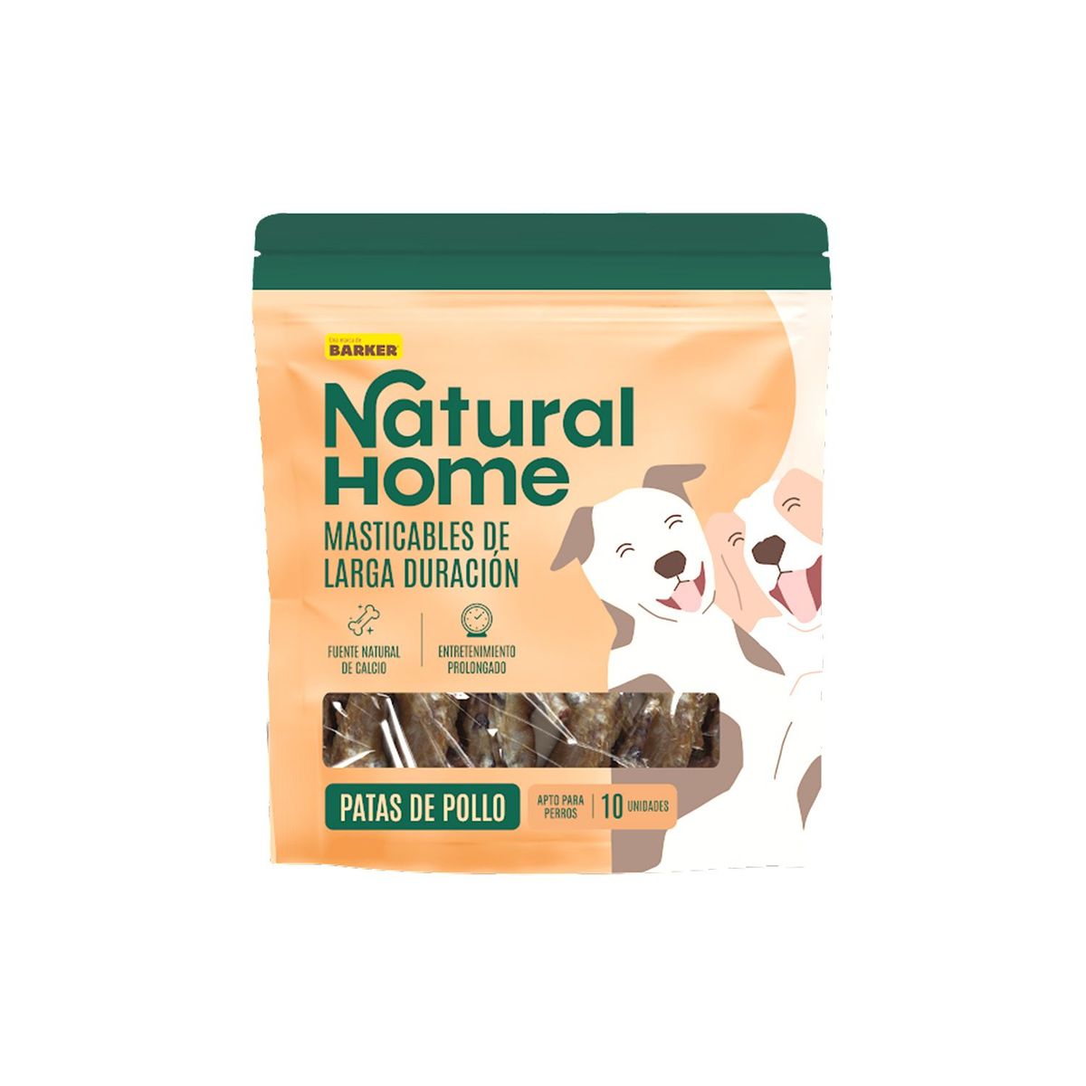 NATURAL HOME - Patas de Pollo Masticables para Mascotas Natural Home Doypack 130 g