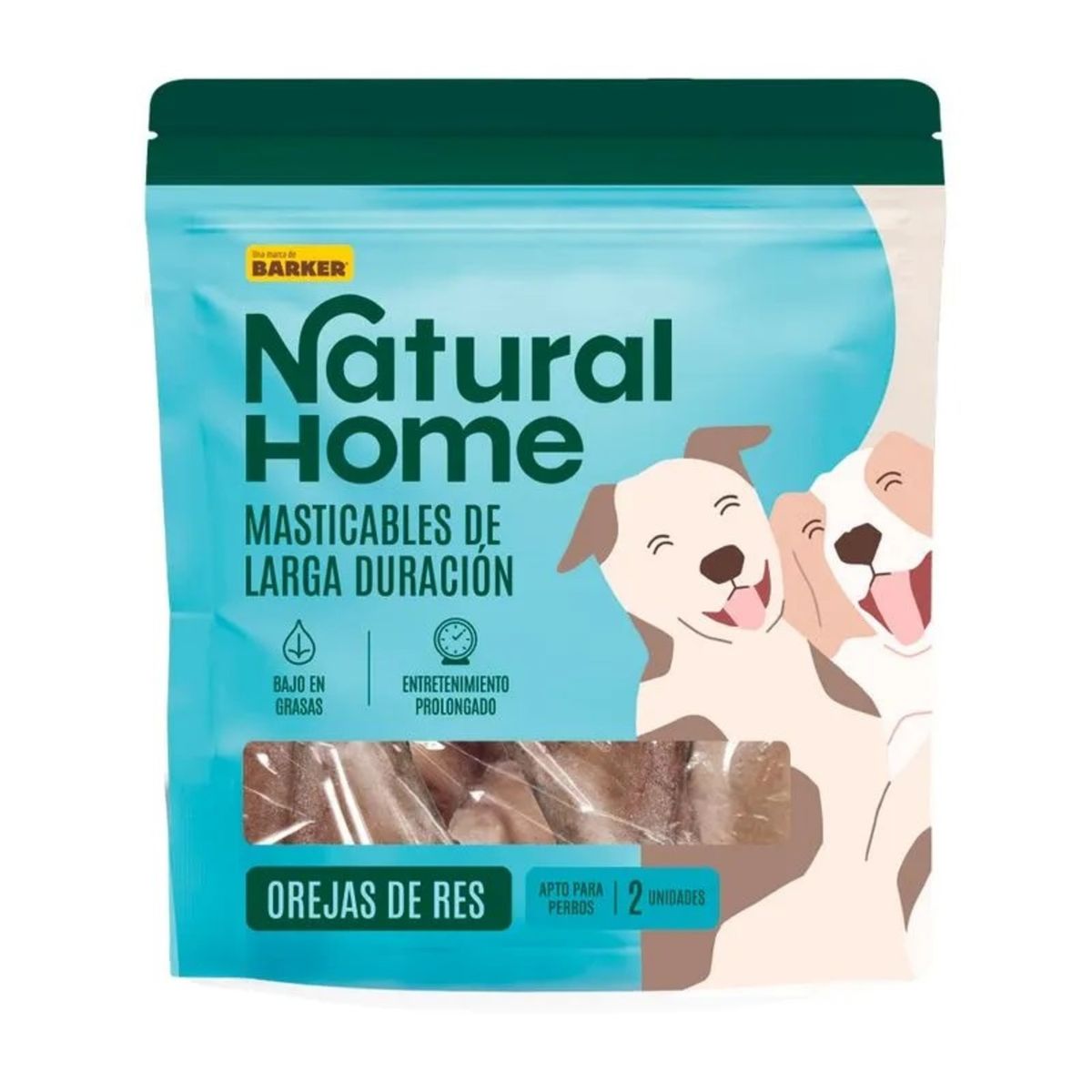  - Snack para Mascotas Natural Home Orejas de Res Doypack 75 g