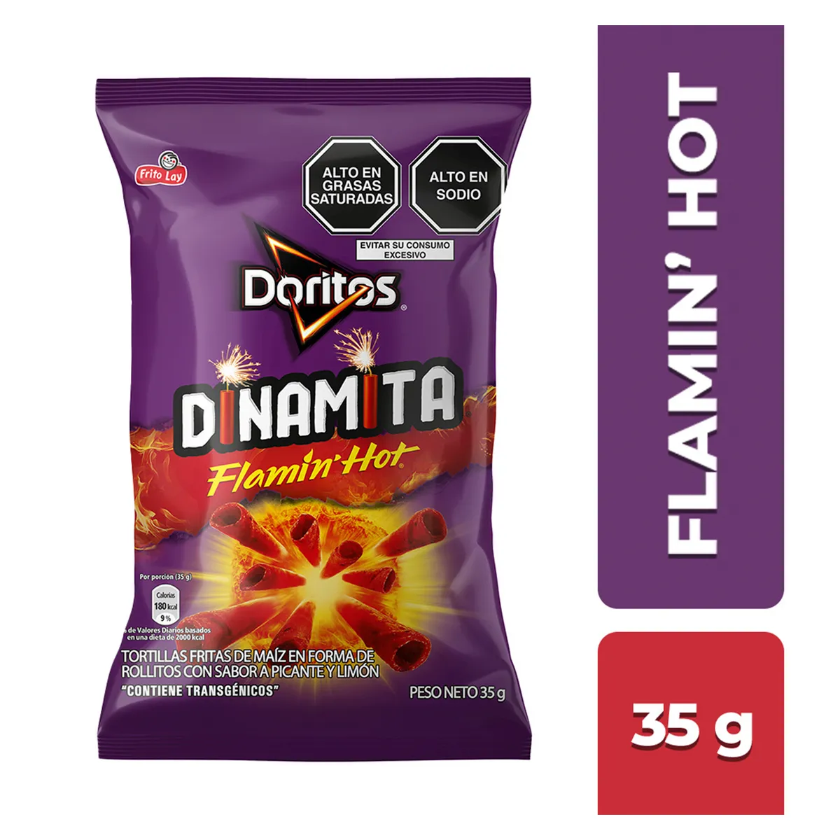 DORITOS - Tortilla Chips Doritos Dinamita Flamin Hot Bolsa 35 g