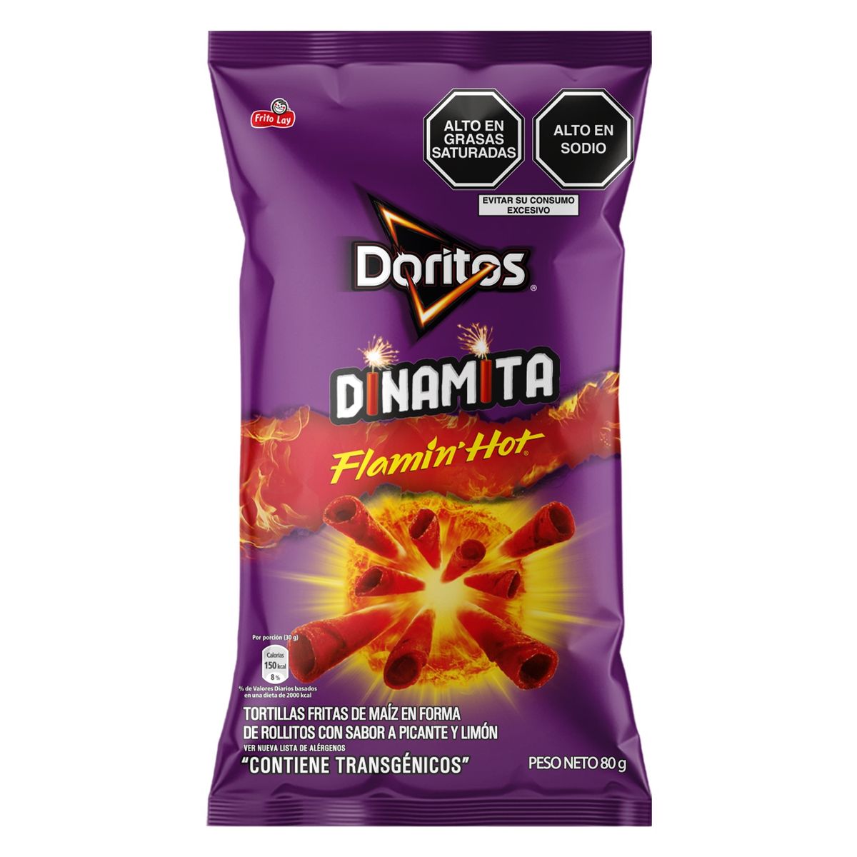 DORITOS - Tortilla Chips Doritos Dinamita Flamin Hot Bolsa 80 g