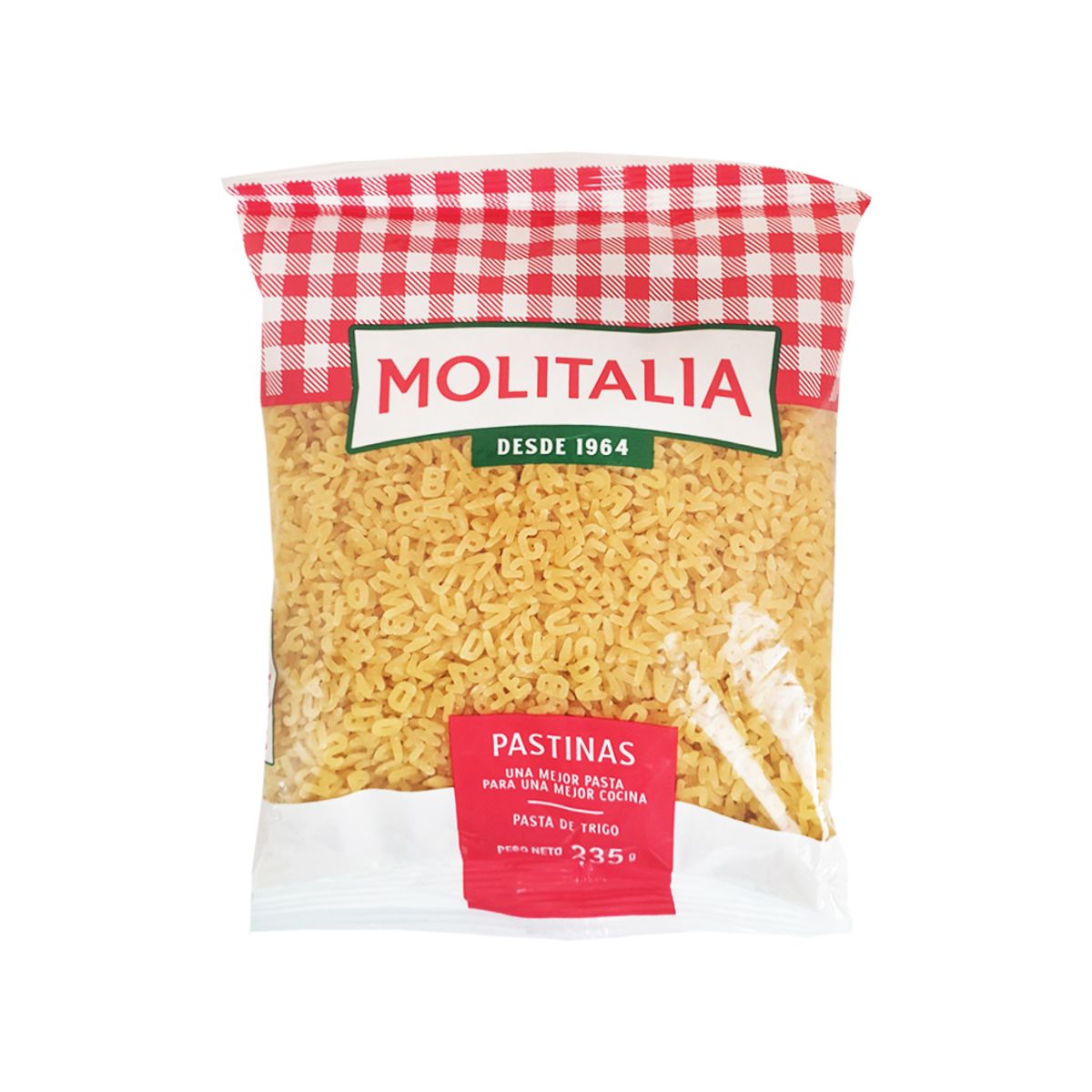 MOLITALIA - Pasta Molitalia Letras Pastina Bolsa 235 g