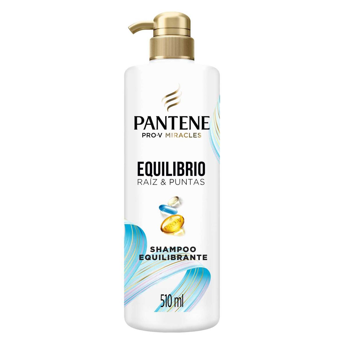 PANTENE - Shampoo Pantene Equilibrio Raíz y Puntas Botella 510 mL