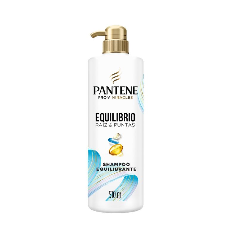 PANTENE - Shampoo Pantene Equilibrio Raíz y Puntas Envase 510 mL