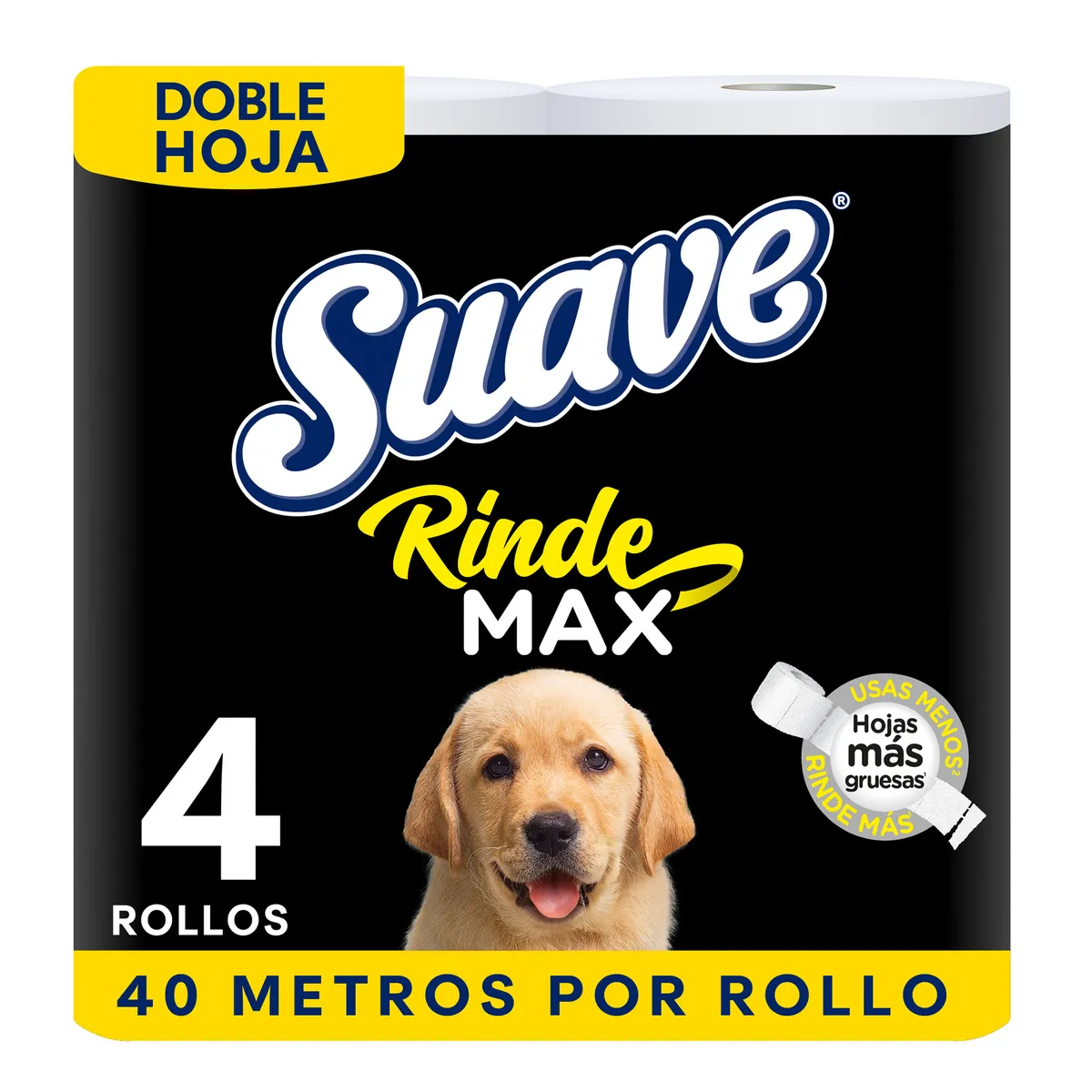 SUAVE - Papel Higiénico Suave Resiste Max Empaque 4 Und