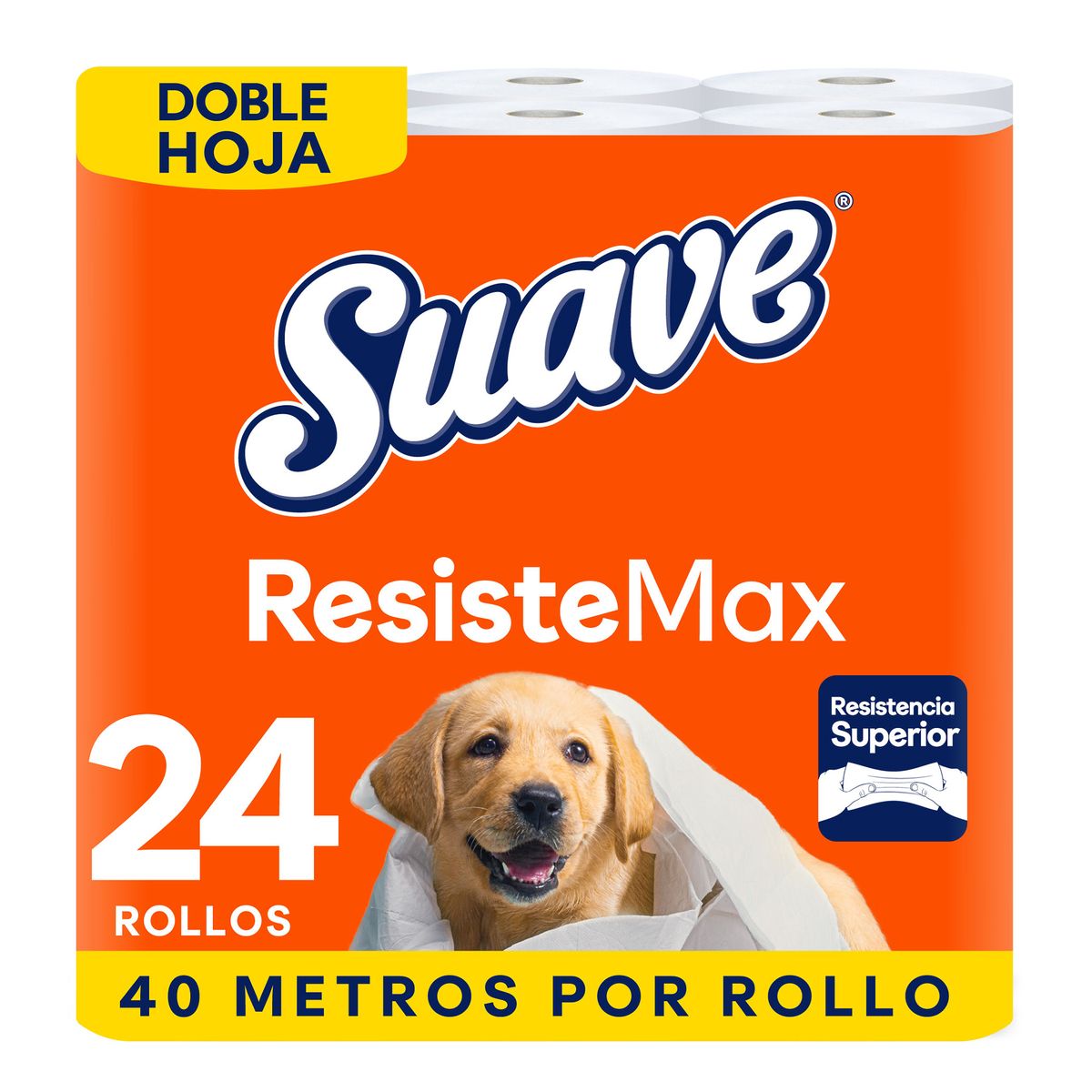 SUAVE - Papel Higiénico Suave Resiste Max Empaque 24 Und