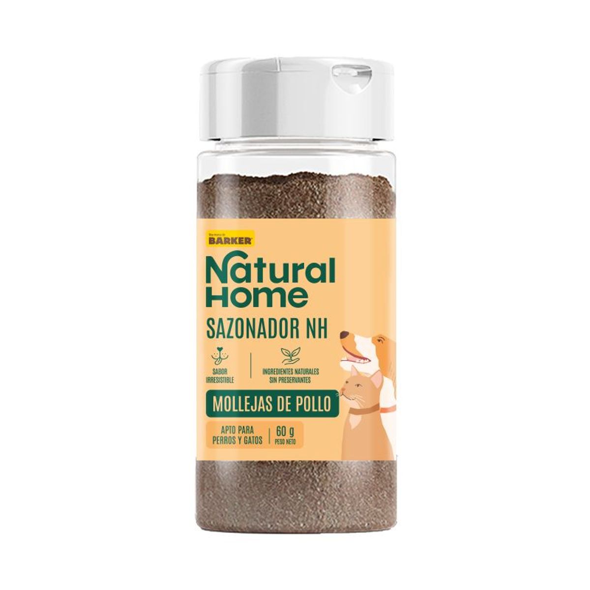 NATURAL HOME - Sazonador para Mascotas Natural Home Mollejas de Pollo Envase 60 g