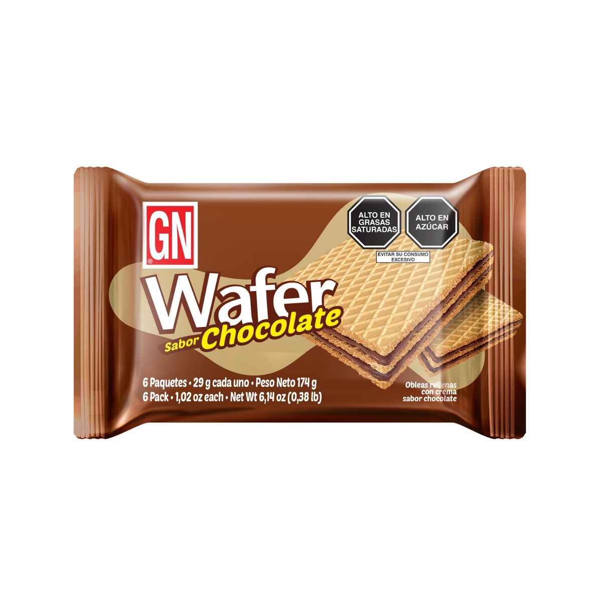 GN - Wafer GN Chocolate Sixpack 174 g