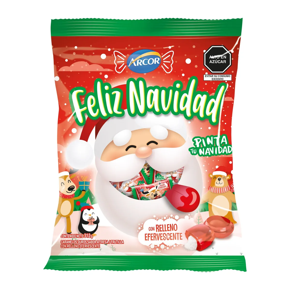 ARCOR - Caramelos Arcor Feliz Navidad Bolsa 312 g