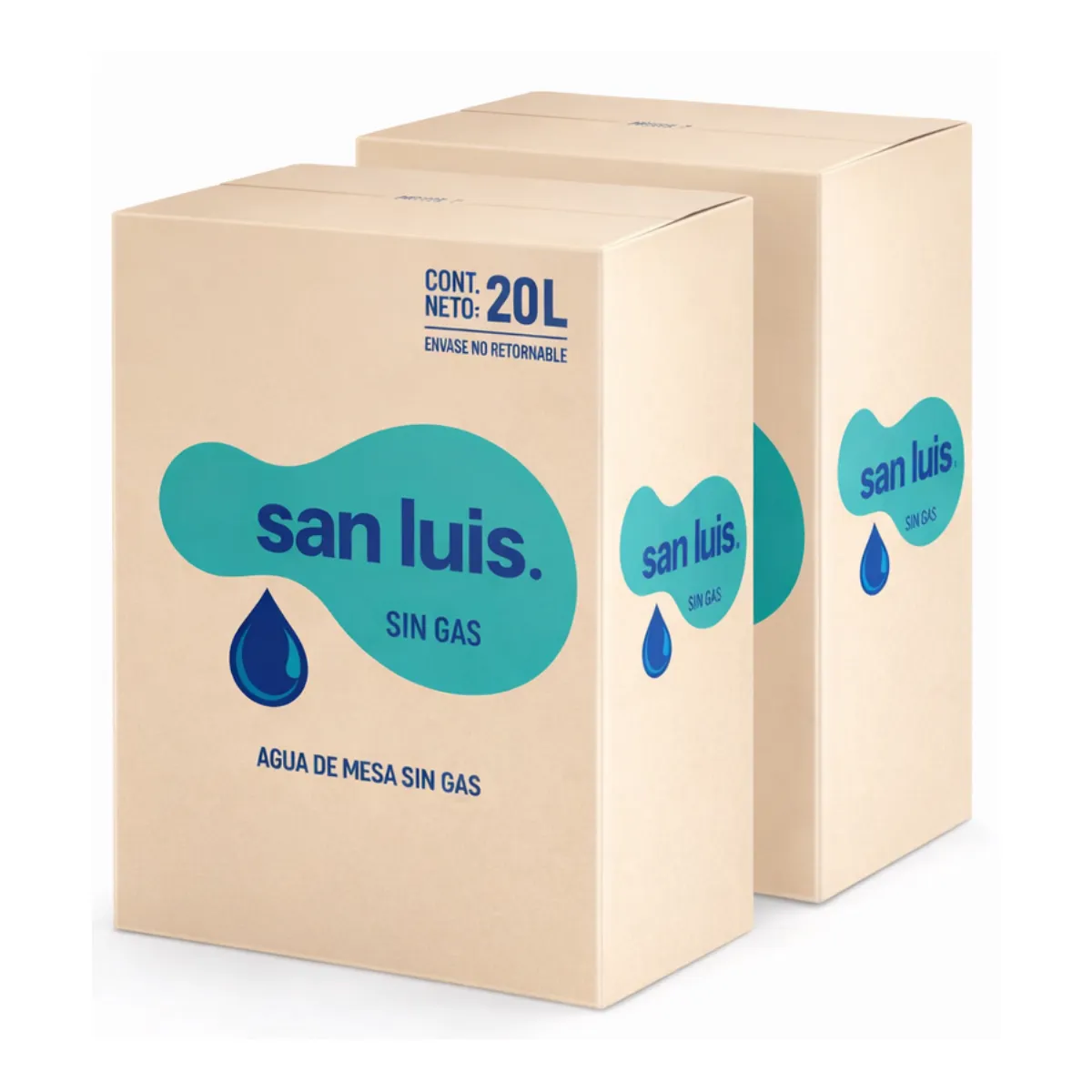 SAN LUIS - Agua San Luis Sin Gas Pack 2 Bidones 20 L