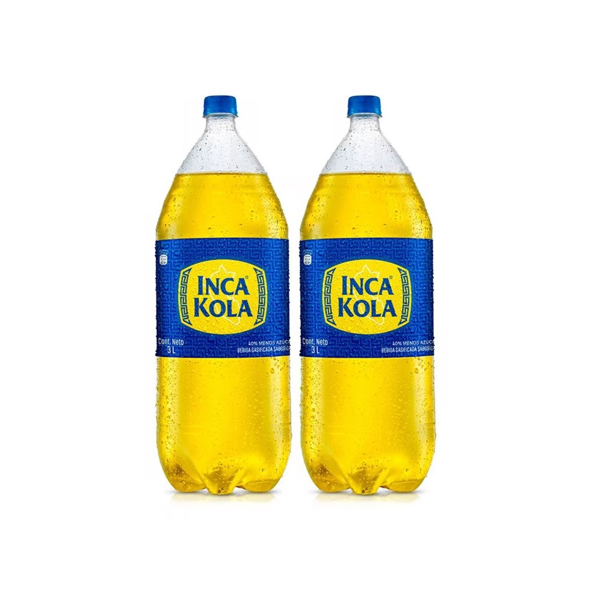 INCA KOLA - Gaseosa Inca Kola Pack 2 Botellas 3 L