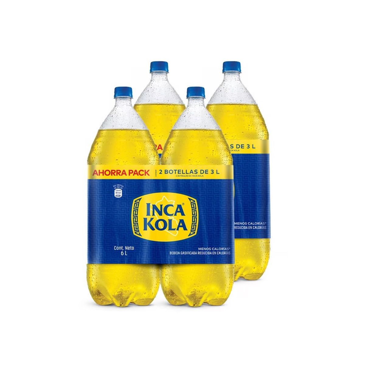INCA KOLA - Gaseosa Inca Kola Pack 4 Botella 3 L
