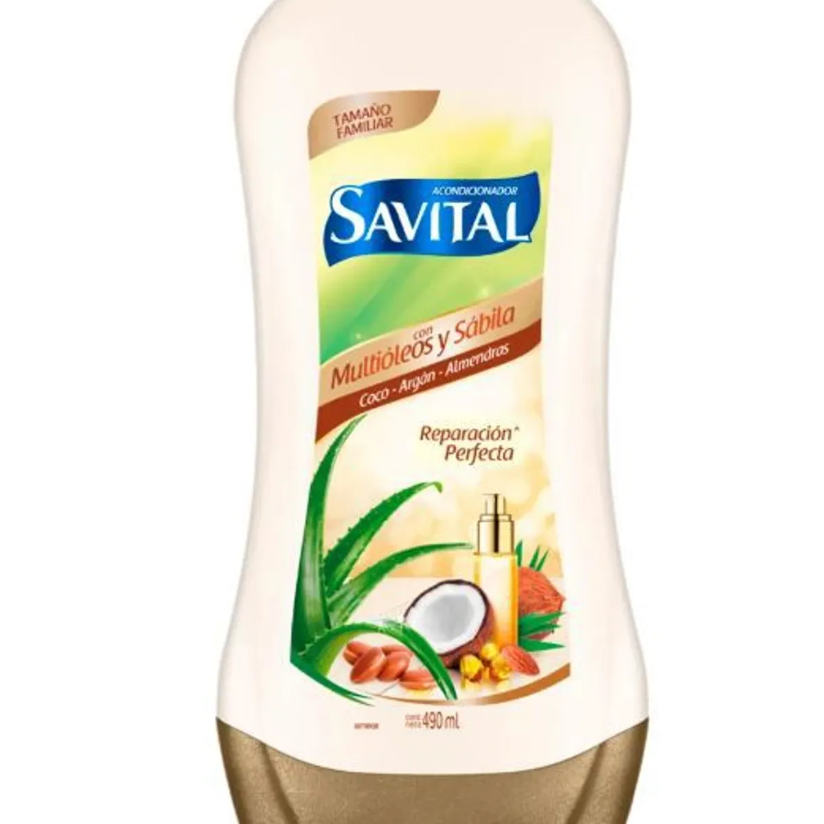 SAVITAL - Acondicionador Savital Multioleos Sábila Botella 490 mL