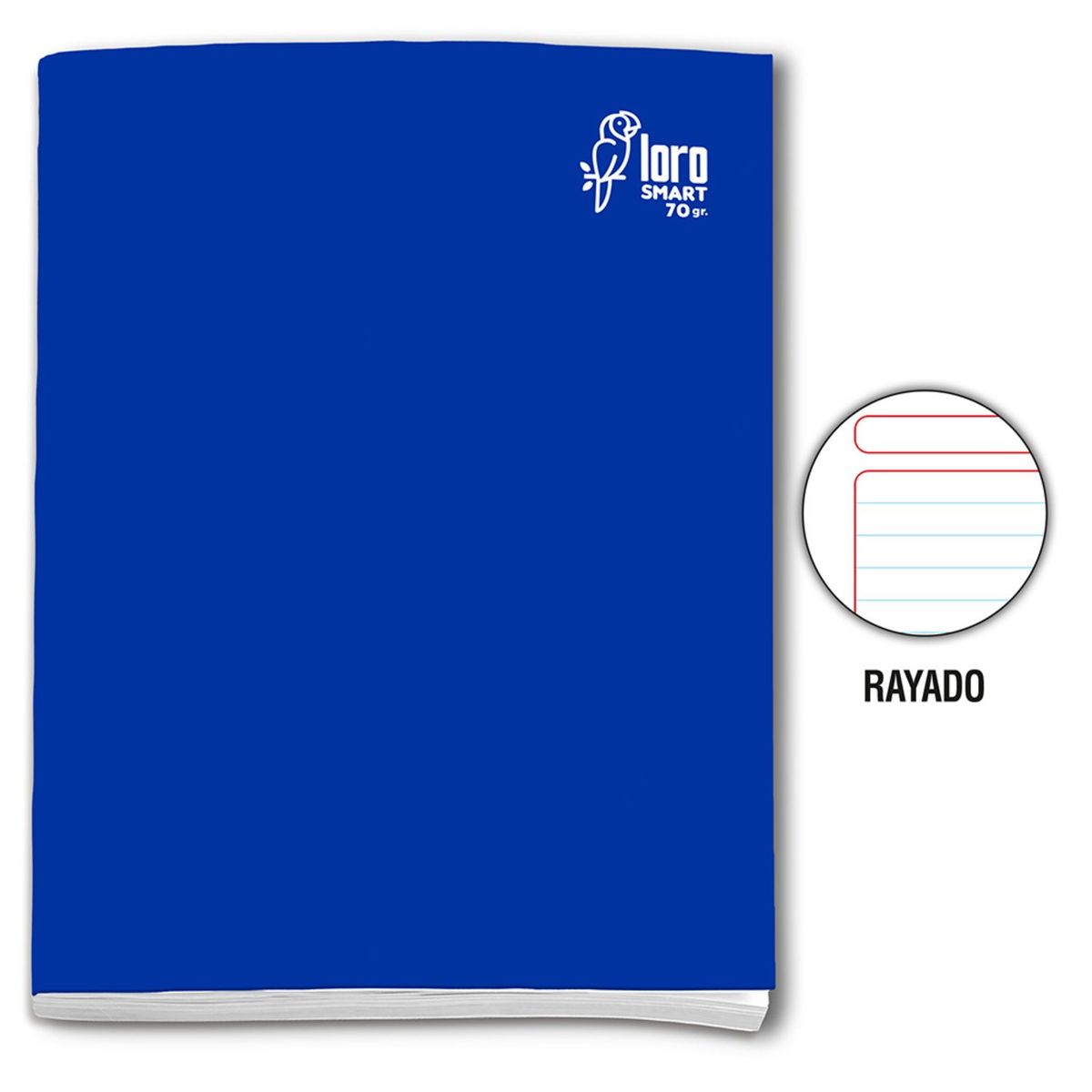 LORO - Cuaderno Rayado Loro Deluxe 80 Hojas