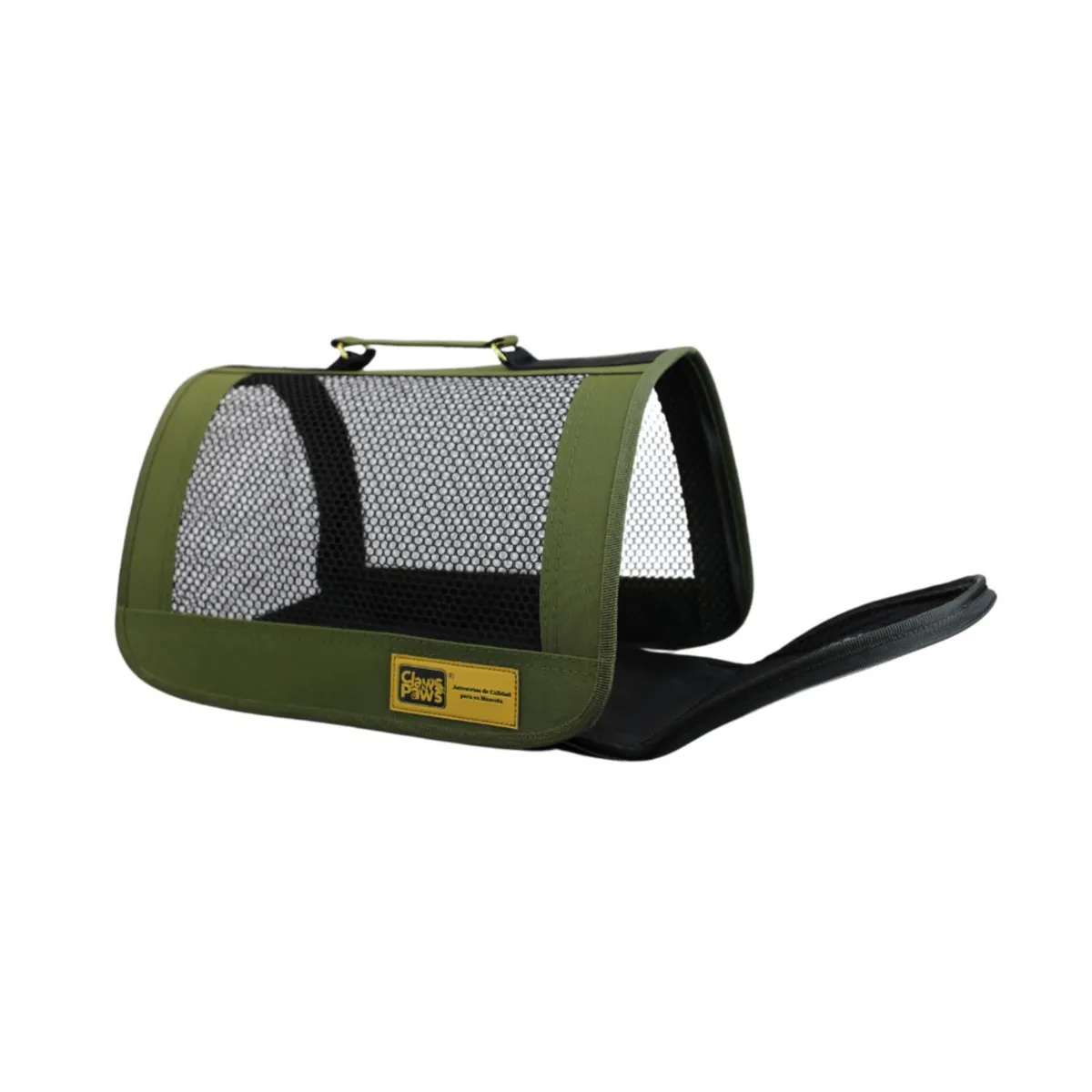 CLAWS PAWS - Transportador de Tela para Mascota Claws Paws Talla 2 Verde 38x22x23 cm