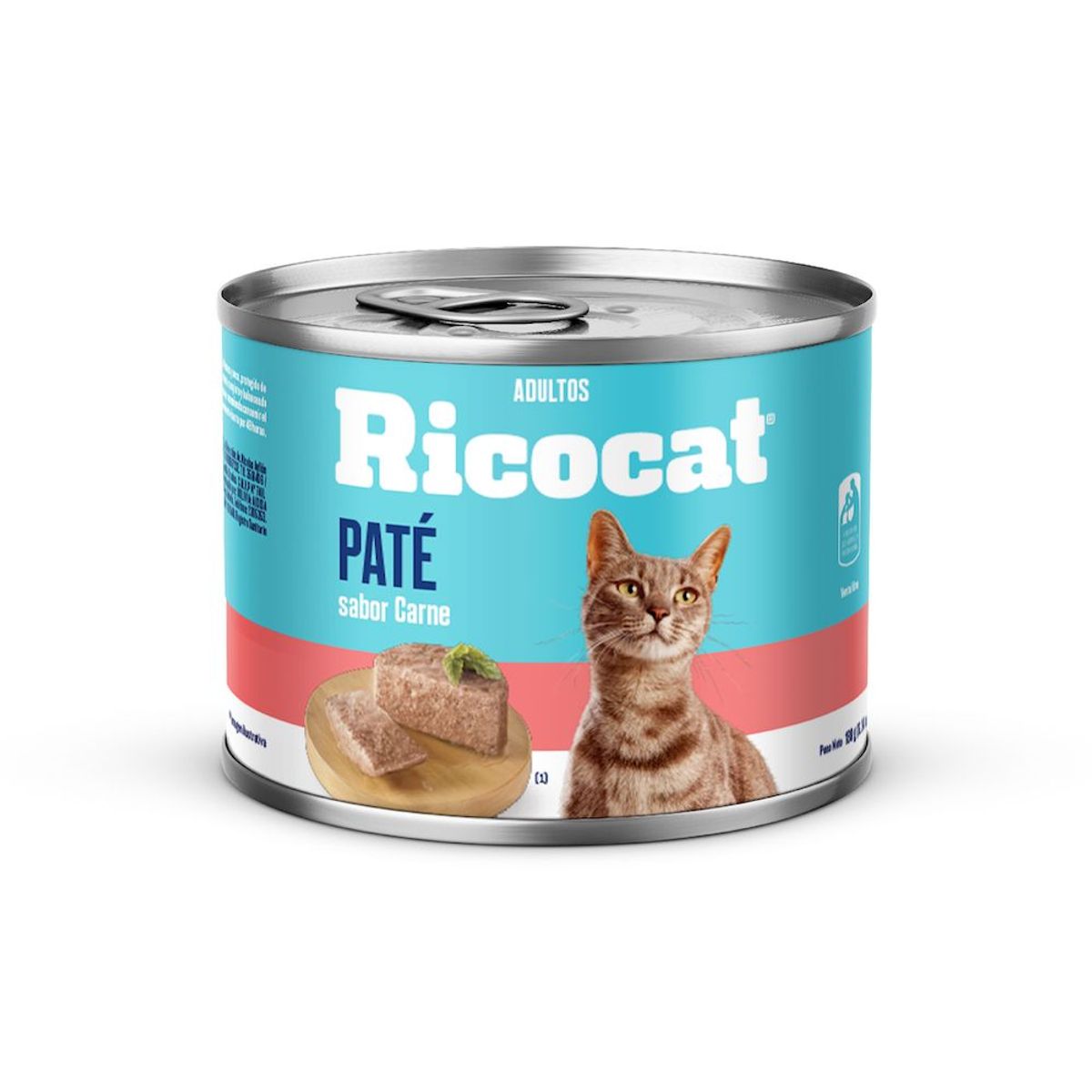 RICOCAT - Paté Gatos Adultos Ricocat Carne Lata 180 g