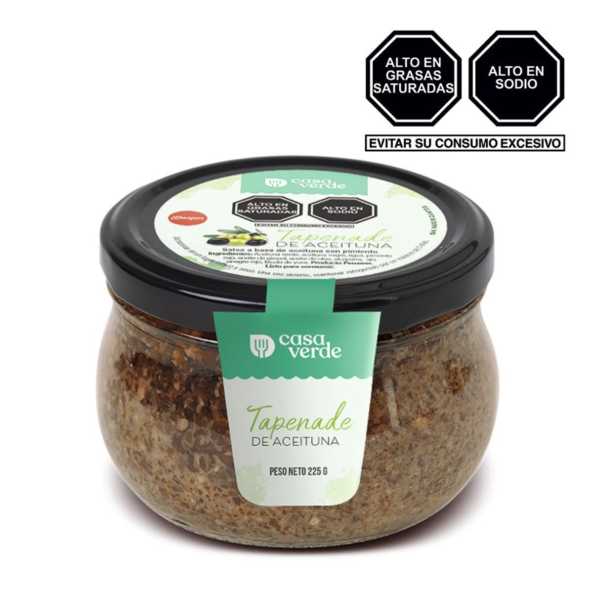 CASA VERDE - Tapenade Casa Verde Aceituna Envase 225 g