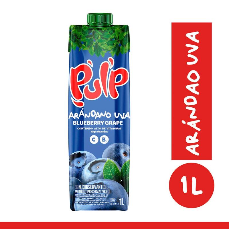 PULP - Bebida Pulp Arándano Prisma Caja 1 L