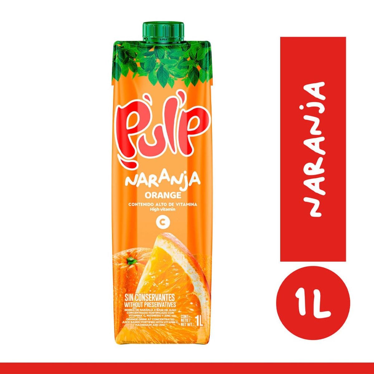PULP - Bebida Pulp Naranja Prisma Caja 1 L