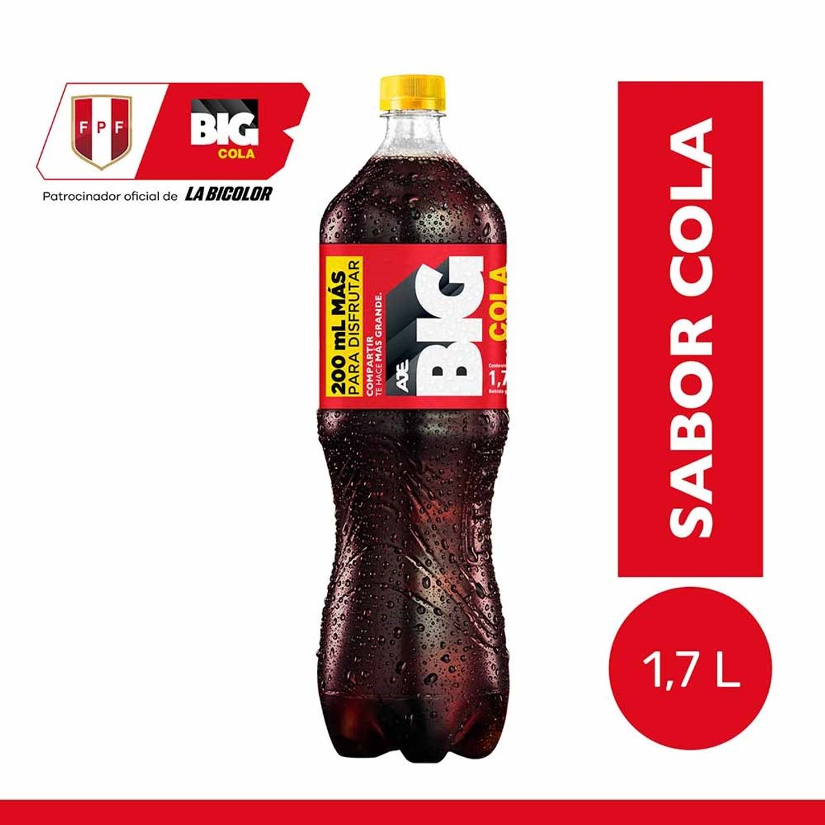BIG COLA - Gaseosa Big Cola Botella 1.7 L