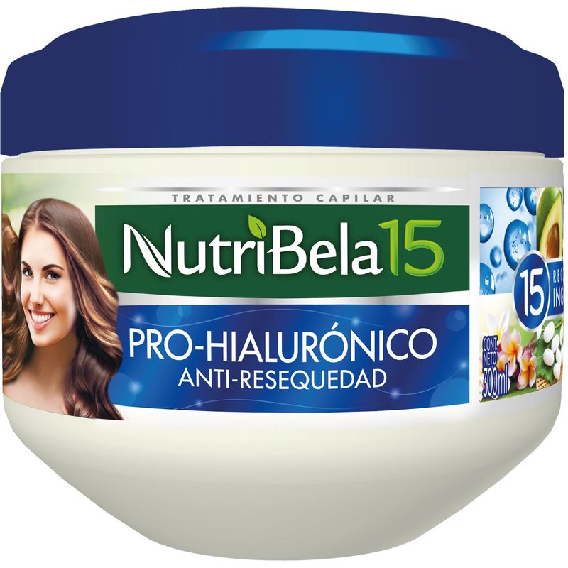 NUTRIBELA - Crema Capilar Nutribela 15 Pro Hialurónico Envase 300 mL