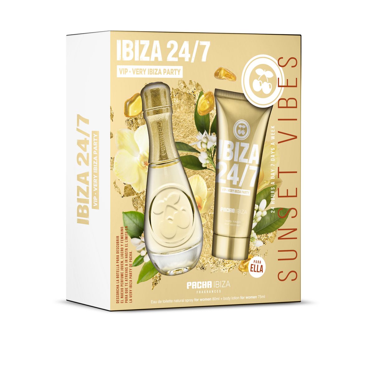 PACHA - Pack Pacha Ibiza 24/7 Mujer Perfume 50 mL + Body Lotion 75 mL