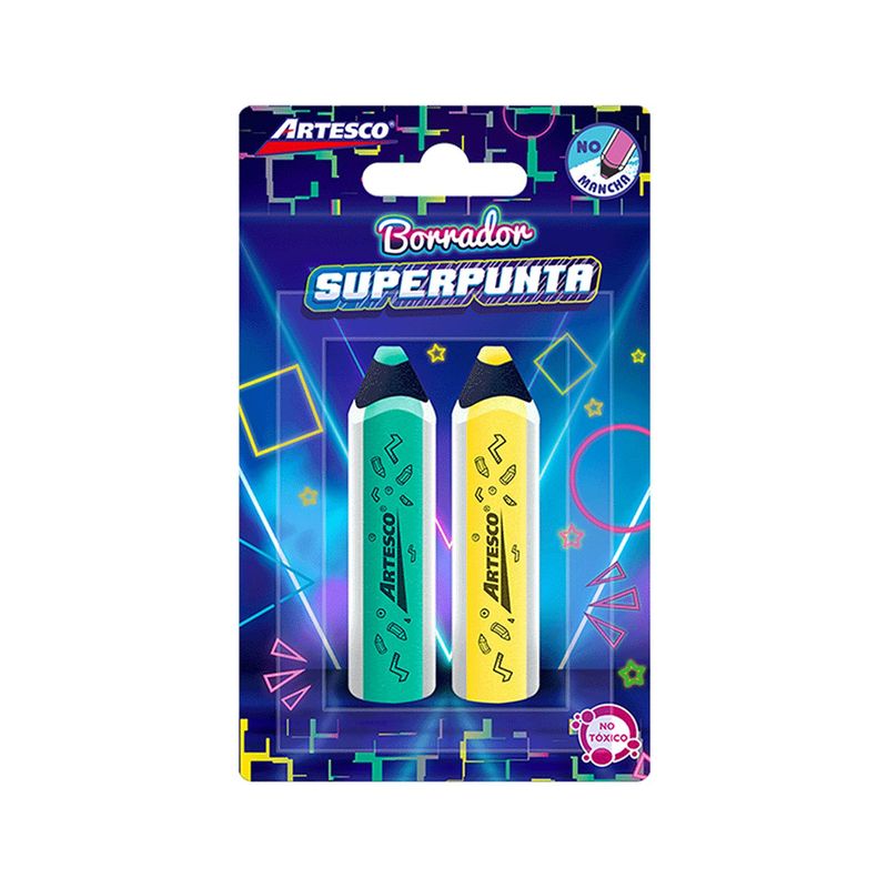 ARTESCO - Borrador Artesco Superpunta Blíster 2 Und