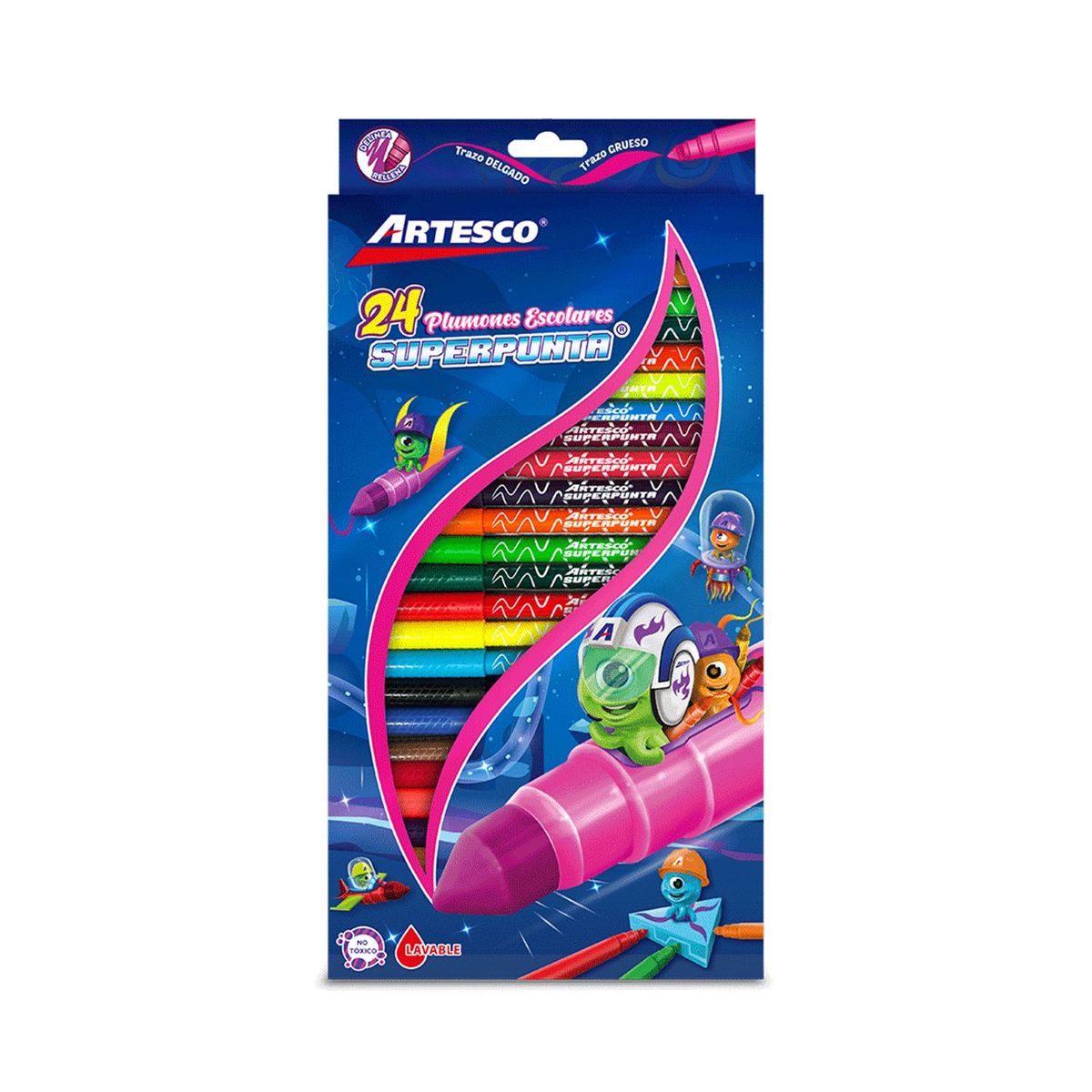 ARTESCO - Plumones Artesco Superpunta 45 Empaque 24 Und