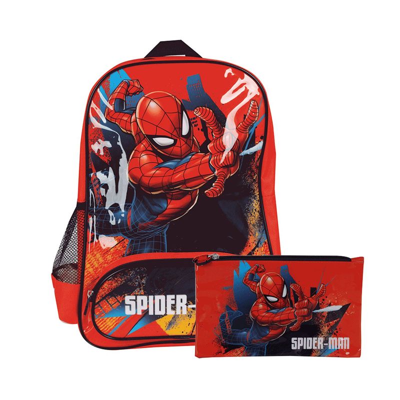 ARTESCO - Mochila Prom Ycartuchera Spiderman Hb 24